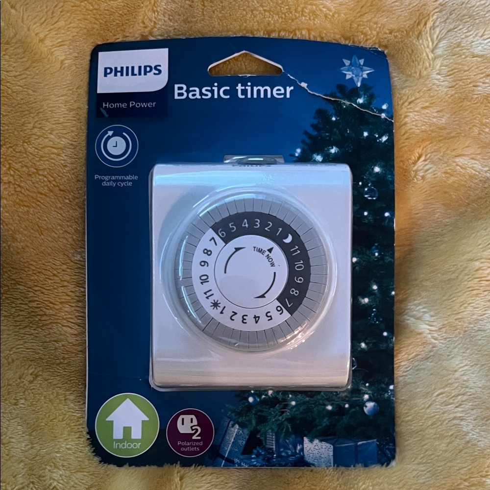 Philips Home Power Timer with Black and White Dial